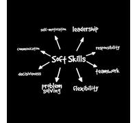 compétences relationnelles, travail d'équipe, leadership, communication Stickers muraux 48x72.8cm Stickers pour vitres Blanc