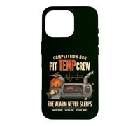 Competition BBQ Pit Crew The Alarm Never Sleeps Coque pour iPhone 16 Pro