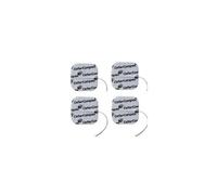 Compex Électrodes Easysnap Performance A Fil, 1 Étui De 4 Pièces Carrés 5x5 CM