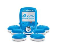 COMPEX FIT 5.0 - Electrostimulateur musculaire sans fil EMS, TENS, Massage - 4 modules, 999 niveaux d'intensité, 30 programmes - Compatible application Compex Coach - Capteur MI sensor intégré