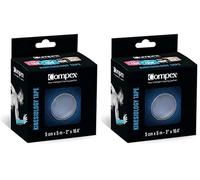 Compex Mixte Rouleau Tape Kinésiologique Bande adhésive élastique, Rose, Taille Unique EU (Lot de 2)