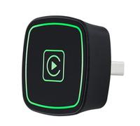 Comphic Adaptateur CarPlay sans Dongle Android Auto sans Smart AI Box 2 en 1 Systèmes Intelligents de Voiture pour Voiture CarPlay Filaire
