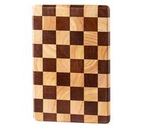 Comphic Échiquier, Planche à Découper en Bois, Aspect Vintage et Élégan, Planche à Découper D'Épissure Domestique, Planche de Supplément de Fruits de Cuisine, Moyenne, Marron