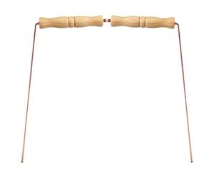 Comphic Kit de cannes à désirs en cuivre comme outil de divination - Cannes à désirs avec poignées en bois naturel