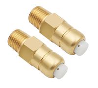 Comphic Lot de 2 valves de décharge pour pompe de nettoyeur haute pression, valve de décharge 1/4 NPT, protection de la pompe