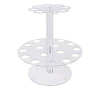 Comphic Présentoir double couche 24 trous pour cônes de crème glacée et cupcakes
