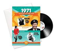 Compilation - Cadeaux d'anniversaire ou d'anniversaire de 1971 - 1971 Carte 4-en-1, CD, cadeau et téléchargement pour hommes et femmes
