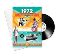 Compilation - Cadeaux d'anniversaire ou d'anniversaires en 1972 - 1972 Carte 4-en-1, CD, cadeau et téléchargement pour hommes et femmes