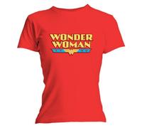 Compilation - T-Shirt Femme Rouge Wonder Woman "Wonder Woman" (Taille L)