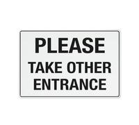 Compladeta Panneau en aluminium antirouille avec inscription « Please Take Other » de 20,3 x 30,5 cm pour la maison, les affaires, la cour
