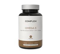COMPLEM Oméga 3 - Huile de Poisson EPAX®, Krill, Calanus - 840 mg Oméga-3/jour - Ultra Pur Totox < 8 - Cœur, Cerveau & Vision - Fabriqué en France - 90 Capsules