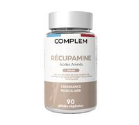 COMPLEM Récupamine - Complexe d’Acides Aminés & Protéines Végétales Bio - Récupération & Confort Musculaire - 90 Gélules Vegan - Complément Alimentaire