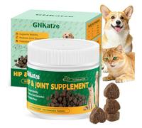 Complément Alimentaire articulations & Hanches pour Chiens et Chats(150 comprimés à croquer) Glucosamine, chondroïtine & MSM-Soutient la santé articulaire-Toutes Races et Tailles