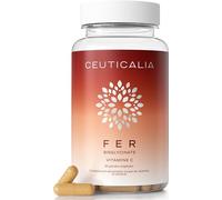 Complément Alimentaire Bisglycinate de Fer - Energie, Concentration, Immunité - Pour Adulte - Bisglycinate de Fer, Vitamine C - 90 Gélules, 90 Jours