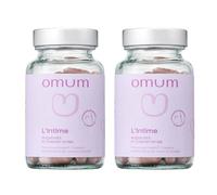OMUM - L'Intime Complément Alimentaire - Pré & Probiotiques flore intime - Protége et rééquilibre, formule naturelle - Compatible grossesse et allaitement - Vegan - 60 gélules pour 1 mois de cure