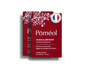 Complément Alimentaire Drainant Ménopause |Réduit les Bouffées de Chaleur & Rétention d'Eau & Perte de poids ǀ Yam, Houblon, Zinc, Reine-des-prés, Vitamines E, D3 | 120 comprimés, 60 jours ǀ POMÉOL