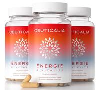 Complément Alimentaire Énergie et Vitalité - Boost Energie Anti Fatigue et Épuisement - Pour Adulte - Ginseng, Guarana, Maté, Acérola, Magnésium, Vitamines D et B - 180 Gélules - 90 Jours