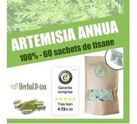Complément Alimentaire Herbal D-tox Infusion Renforcement de L'organisme Artémisinine ~ Armoise Pure, Artemisia Annua L 60 sachets