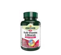 Complément alimentaire multivitaminé et minéral (avec fer) Natures Aid (90 capsules molles)