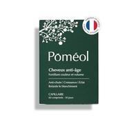 Complément Alimentaire Pigmentation Cheveux Blancs & Gris | Spécial couleur, Retarde l’apparition des cheveux blancs |Croissance, Pousse, Volume et Anti-chute | 30 jours, 60 comprimés | POMÉOL