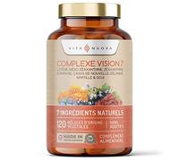 Complément alimentaire pour les yeux - 120 capsules - Contient de la lutéine, zéaxanthine, myrtille, baies de goji et euphrasie - Fabriqué UK (120 Capsules - Bouteille)