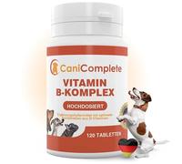 Complément Alimentaire Vitamine B Complex pour Chien & Chat - CaniComplete - Vitamine B6 B9 B12, B1, B2, B3, B5, K3, Calcium, Acide Folique - Complexe Vitaminé Complet - Système Nerveux, Vitalité