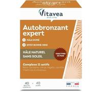 Complément Alimentaire - Vitavea Autobronzant Expert - 40 Gélules - Teint Lumineux - Hale Doré