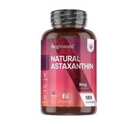 Complément alimentaire Weightworld Natural Astaxanthin, 180 gélules