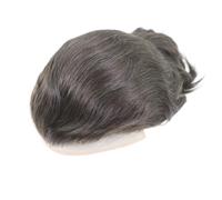 Complément Capillaire Homme Pour Calvitie 6 inch Men's Human Hair Toupee, 10x8 inch Mono Lace Base Hairpiece Replacement System Perruquest Hommes(4)