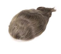 Complément Capillaire Homme Pour Calvitie 6 inch Men's Human Hair Toupee, 10x8 inch Mono Lace Base Hairpiece Replacement System Perruquest Hommes(6)