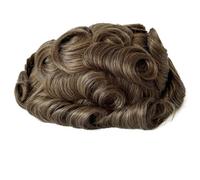 Complément Capillaire Homme Pour Calvitie 8×10 inch Men Human Hair Toupee,Thin Skin Mens Invisible Hairline Hairpieces for Man, Replacement Wigs Perruquest Hommes(18#)