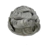 Complément Capillaire Homme Pour Calvitie 8×10 inch Men Human Hair Toupee,Thin Skin Mens Invisible Hairline Hairpieces for Man, Replacement Wigs Perruquest Hommes(1B80#)