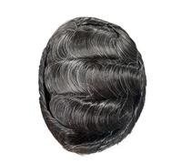 Complément Capillaire Homme Pour Calvitie Clip-On Men's Wigs,Mono Base with 4 Clips 130 Density Durable Breathability Human Hair Toupee for Daily Use Perruquest Hommes(7"x10",210)