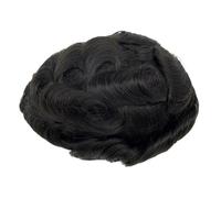 Complément Capillaire Homme Pour Calvitie Nouvelle perruque en dentelle suisse - Cheveux humains en dentelle autour de la perruque en PU for hommes Toupee invisible for ligne de cheveux 130% de densit