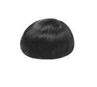 Complément Capillaire Homme Pour Calvitie Perruque de 15 cm for homme, en dentelle respirante avec mèches de cheveux humains NPU noirs, densité 110 Perruquest Hommes(18x23cm)