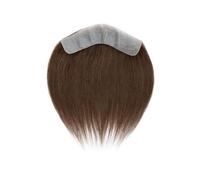 Complément Capillaire Homme Pour Calvitie Perruque for homme en cheveux humains, postiche frontal en forme de V 4 x 18 cm, base fine en PU, ligne de cheveux naturelle Perruquest Hommes(4#)