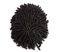 Complément Capillaire Homme Pour Calvitie Perruque for homme, postiche en cheveux humains, tresses, prothèse capillaire, dreadlocks, 0,1 mm Perruquest Hommes(Natural Black,7x10)