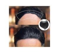 Complément Capillaire Homme Pour Calvitie Postiche en cheveux humains naturels en PU for homme, postiche en V, ligne frontale for cheveux raides, prothèse Perruquest Hommes(3.5x16 cm)