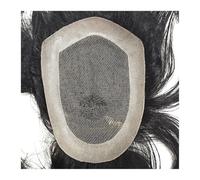 Complément Capillaire Homme Pour Calvitie Postiche for homme de 6 pouces, unité de système de cheveux humains, dentelle suisse et NPU autour des postiches for hommes, prothèse capillaire masculine dur