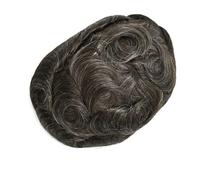 Complément Capillaire Homme Pour Calvitie Prothèse capillaire masculine respirante, postiche en dentelle complète for hommes,cheveux humains Perruquest Hommes(#230,6x8)
