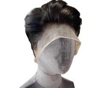 Complément Capillaire Homme Pour Calvitie Short Pixie Side Cut Wigs Brazilian Remy Full Lace Human Hair Wigs for Men 150 Density Natural Color Perruquest Hommes