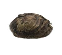 Complément Capillaire Homme Pour Calvitie Système 8 * 10 pouces for hommes en cheveux humains, postiche de 6 pouces avec base en dentelle naturelle et contour de peau Perruquest Hommes(6)