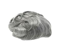 Complément Capillaire Homme Pour Calvitie Système 8 * 10 pouces for hommes en cheveux humains, postiche de 6 pouces avec base en dentelle naturelle et contour de peau Perruquest Hommes(1B80)