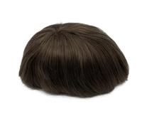 Complément Capillaire Homme Pour Calvitie Toupet for homme en dentelle suisse, cheveux humains, base 8x10 pouces, longueur 6 pouces Perruquest Hommes(Light brown)