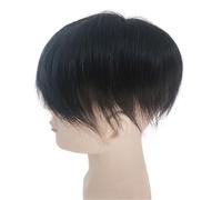 Complément Capillaire Homme Pour Calvitie Toupet for hommes, remplacement du système capillaire, postiche humaine noire naturelle, perruques à Base MoNo Perruquest Hommes(14x19cm)