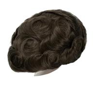 Complément Capillaire Homme Pour Calvitie Unités Toupee Prothèse capillaire masculine Australie Toupee for hommes Transparent Pu & Swiss Lace Perruque masculine Cheveux humains naturels Cheveux for ho