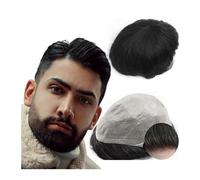 Complément Capillaire Homme Pour Calvitie Yanahair - toupet de prothèse en Poly peau PU 0.04 for hommes, système de remplacement de cheveux lisses, 100% vrais postiches humains européens Perruquest Ho
