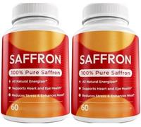 Complément de safran pour hommes et femmes, soutient l'énergie émotionnelle et améliore l'humeur.,2pcs