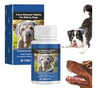 Complément de soutien pour les articulations des chiens, tablettes de bien-être pour animaux de compagnie | Comprimés de 80 pièces, comprimés d'oligo-éléments, soutiennent la santé des articulations