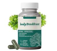 Complément déodorant corporel, déodorant interne naturel, bénéfique pour la santé intestinale, la santé de la peau, frais de la tête aux pieds